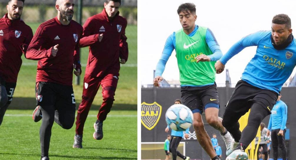 River vs Boca, entrenamiento, fotos NA