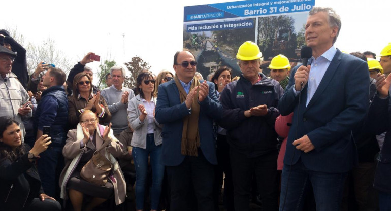 Mauricio Macri inauguró obras en Saladillo, PRESIDENCIA