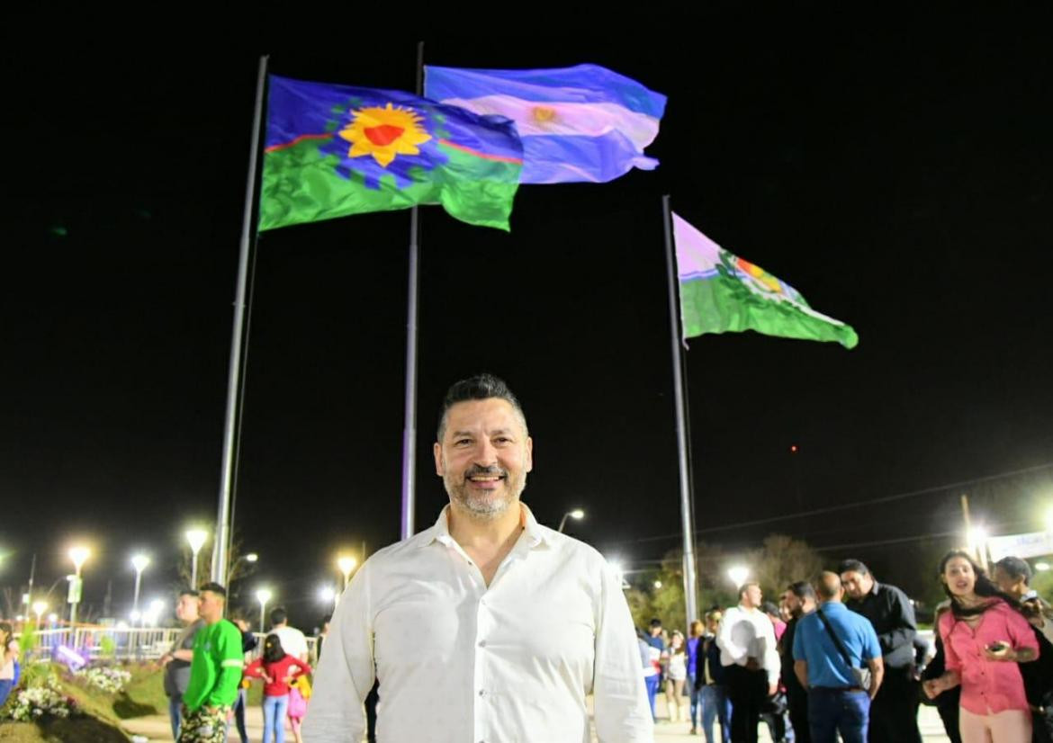 Gustavo Menéndez en el Parque de la Unidad Nacional de Merlo