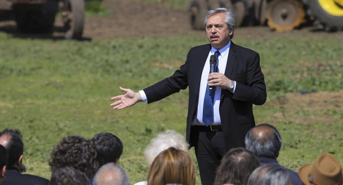 Alberto Fernández, presentación de "Argentina sin hambre", Agencia NA