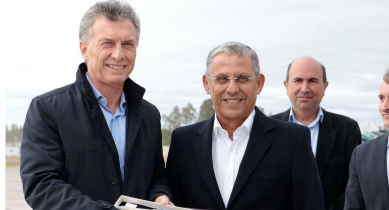 Mauricio Macri y Horacio "Pechi" Quiroga