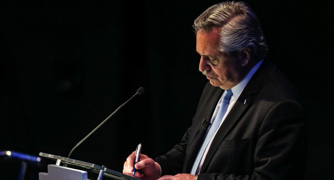 Alberto Fernández en el debate de candidatos a presidente 2019, REUTERS