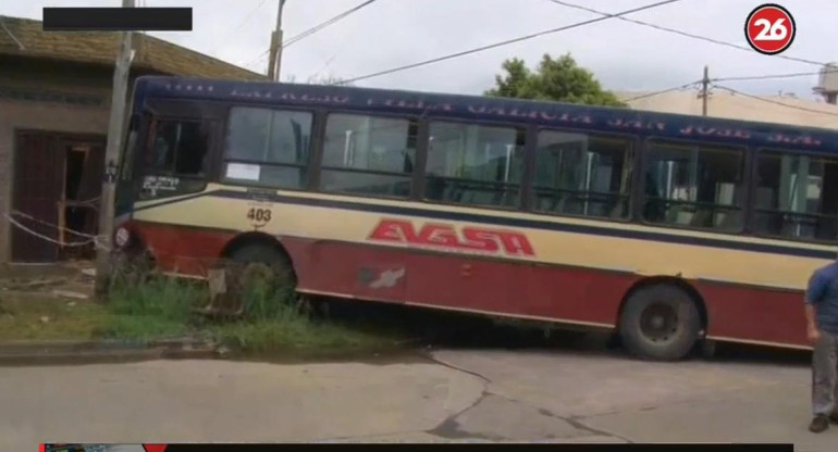 Choque de colectivos en Burzaco, CANAL 26