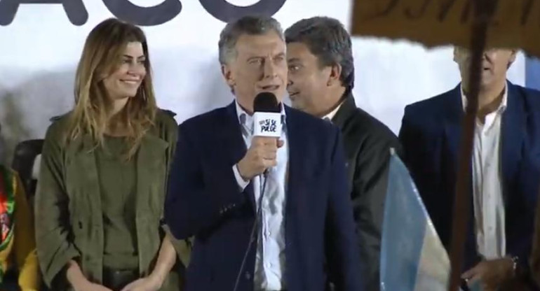 Mauricio Macri en marcha del Sí, se puede en Saenz Peña