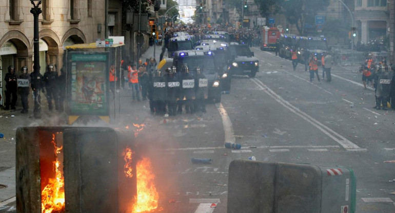 Protestas en Barcelona, REUTERS