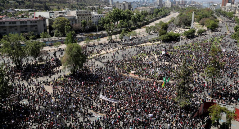 Manifestaciones, protestas y tensión en Chile, REUTERS	