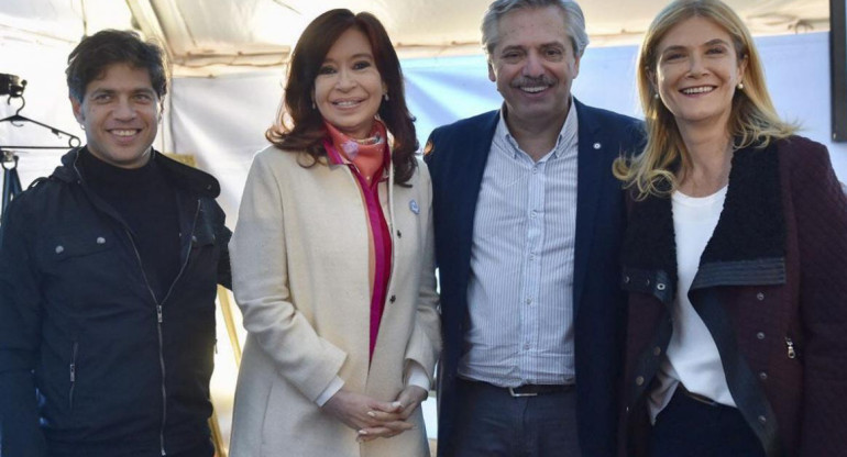 Axel Kicillof, Cristina Fernández de Kirchner, Alberto Fernández, Verónica Magario, Frente de Todos, Elecciones 2019, NA