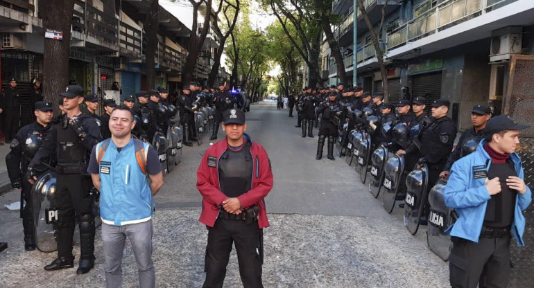 Superclásico, Copa Libertadores, Policía de la Ciudad, Boca, River, NA