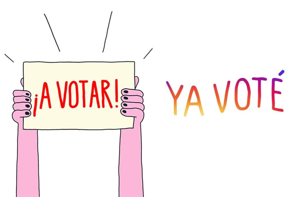 Stickers Instagram, elecciones 2019