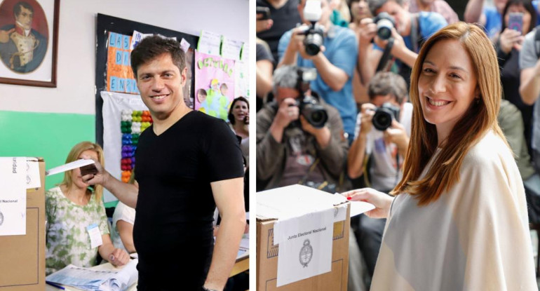 Axel Kicillof y María Eugenia Vidal, elecciones 2019, NA