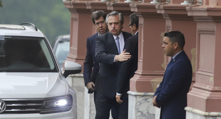 Alberto Fernández, Casa Rosada, Agencia NA