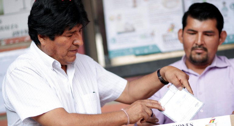 Votación de Evo Morales en Bolivia, REUTERS