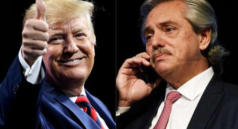 Donald Trump y Alberto Fernández