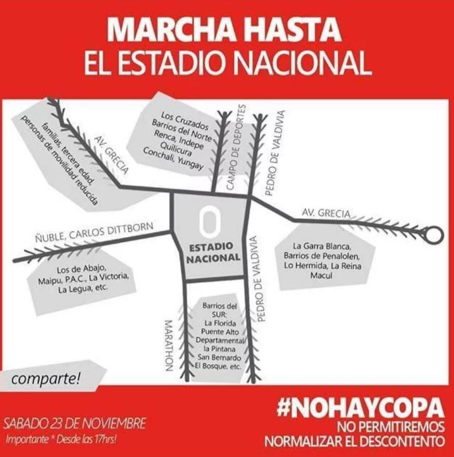 Convocan a marcha para final de Copa Libertadores