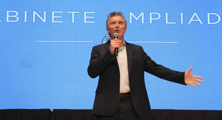 Mauricio Macri, reunión de Gabinete ampliado, NA