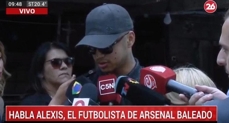 Alexis, jugador de Arsenal baleado 