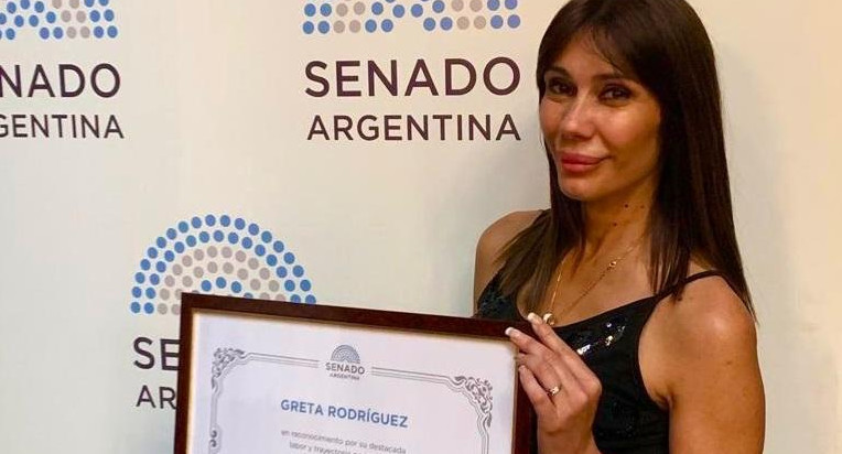 Greta Rodríguez, periodista de Canal 26, premio a su labor deportiva en Congreso de la Nación