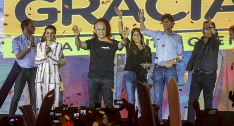 Horacio Rodríguez Larreta tras triunfo en las elecciones, AGENCIA NA