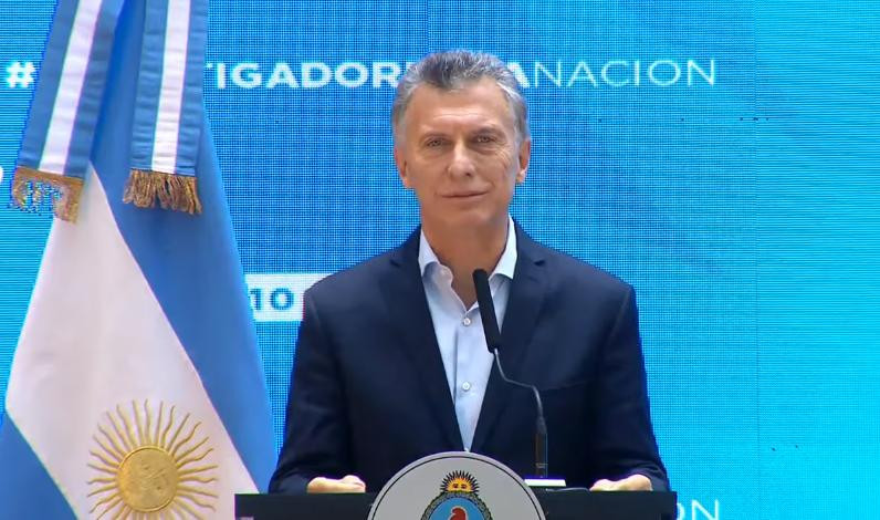 Mauricio Macri, acto en Casa Rosada