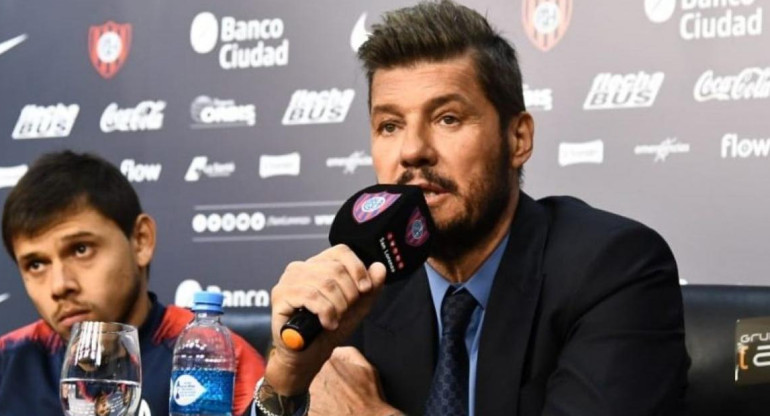 Marcelo Tinelli en San Lorenzo