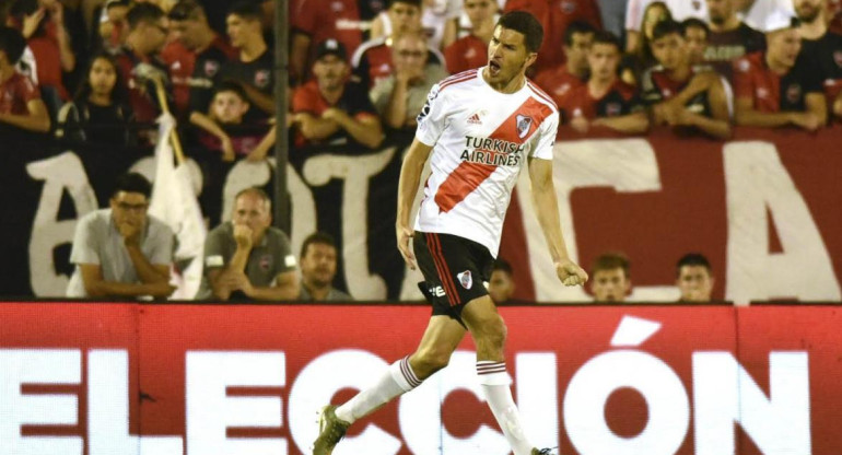 Festejo de River ante Newells por la Superliga, AGENCIA NA