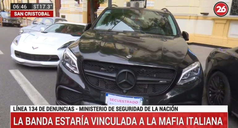 Desbarataron banda acusada de lavado dinero y decomisaron autos de alta gama, CANAL 26