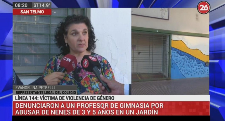 Denuncia por abuso en jardín de infantes, habla representante legal, Canal 26 