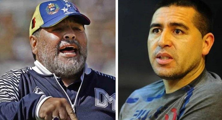 Maradona y Riquelme