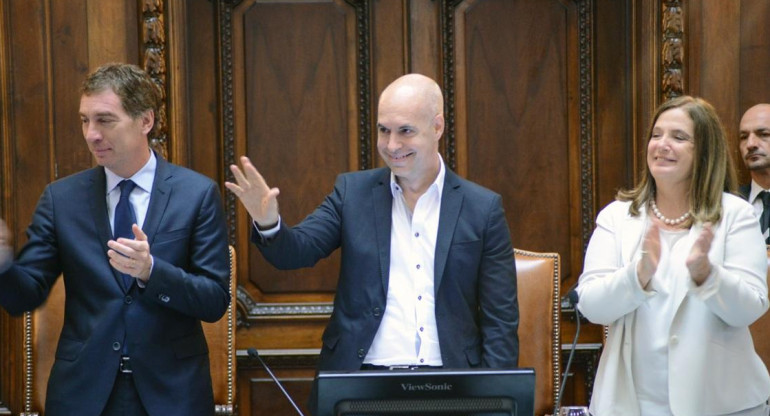 Larreta y Santilli, jura en la Legislatura 2015