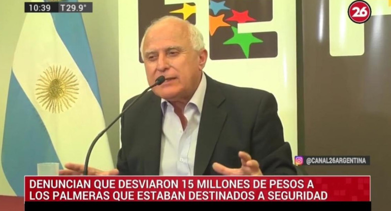 Miguel Lifschitz, escándalo por desvío de fondos, captura Canal 26