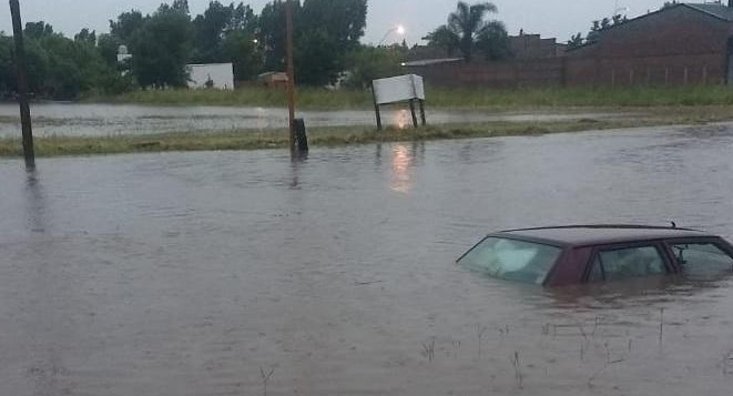 Temporal en Santa Fe, inundaciones