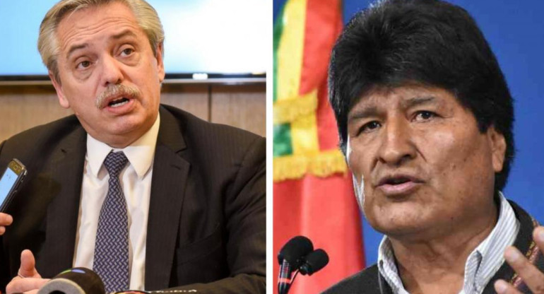 Evo Morales y Alberto Fernández