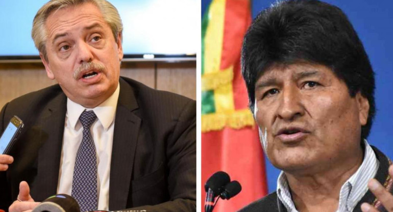 Evo Morales y Alberto Fernández