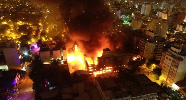 Incendio en Mar del Plata