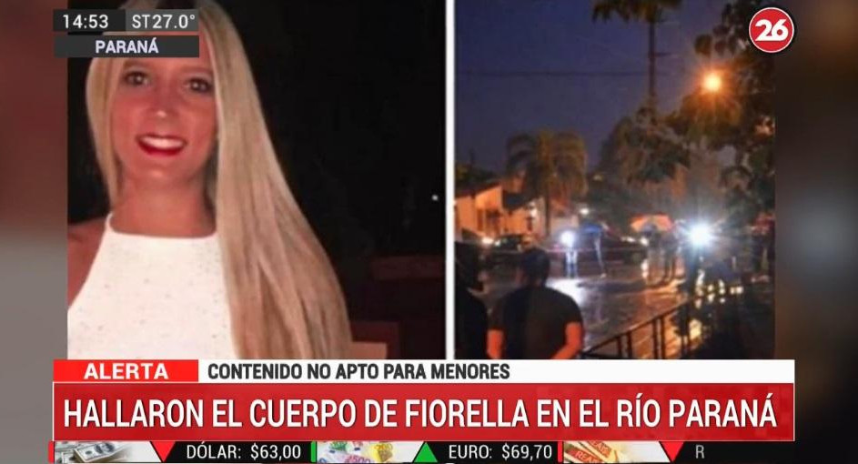 Fiorella Furlán en el río Paraná