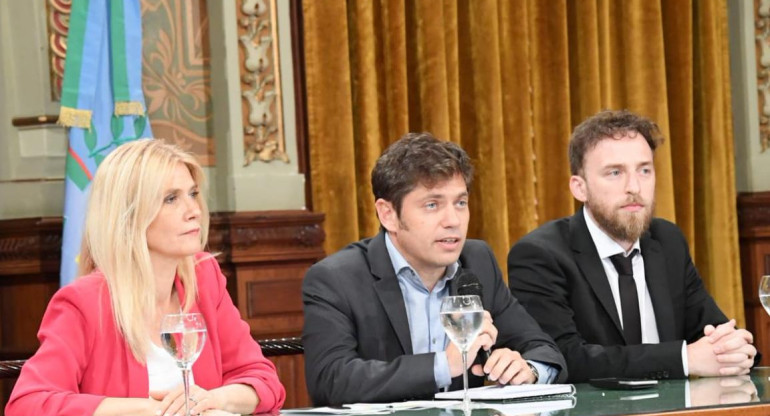 Axel Kicillof, Verónica Magario, Federico Otermín