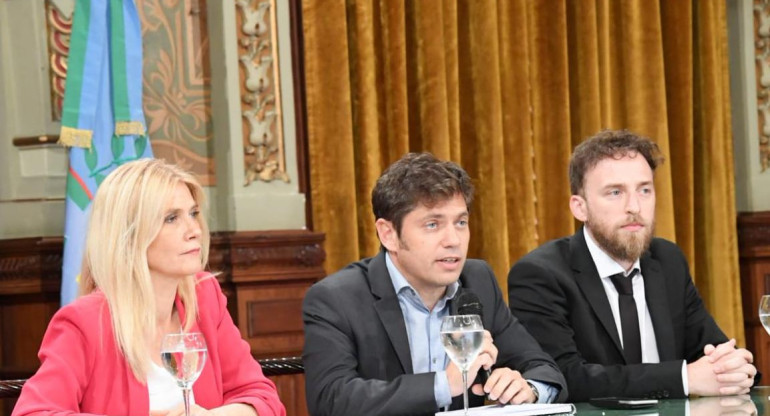 Axel Kicillof, Verónica Magario, Federico Otermín