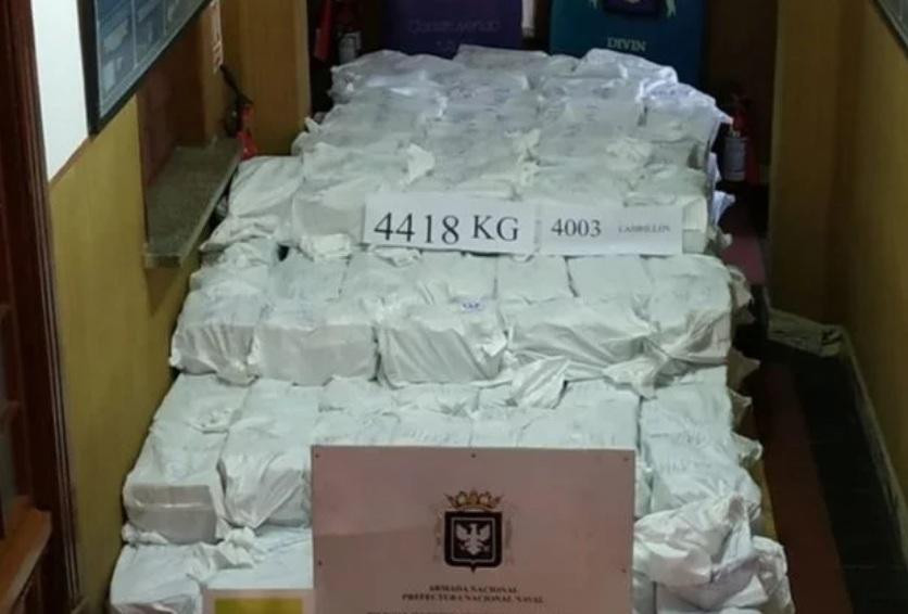 Golpe al narcotráfico en Uruguay, foto Armada de Uruguay