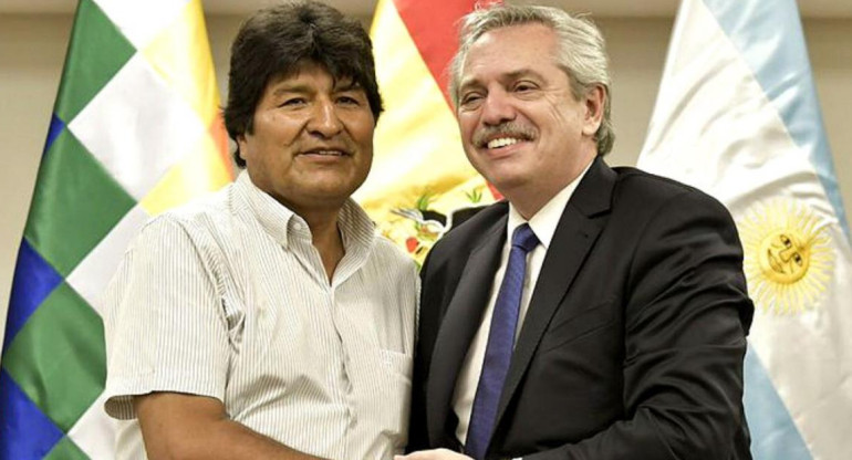 Evo Morales y Alberto Fernández