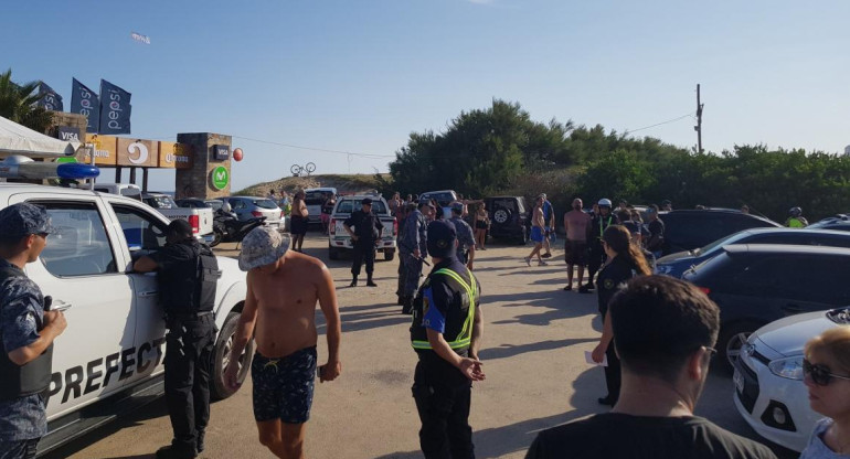 Incidentes con hinchas de River en Punta del Este