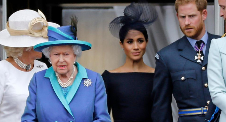 Reina Isabel II, Príncip Harry y Meghan Markle