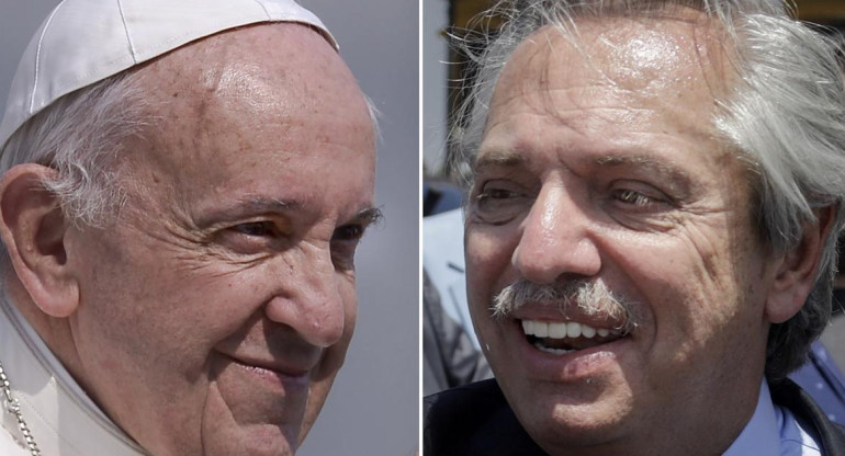 Papa Francisco y Alberto Fernández, NA