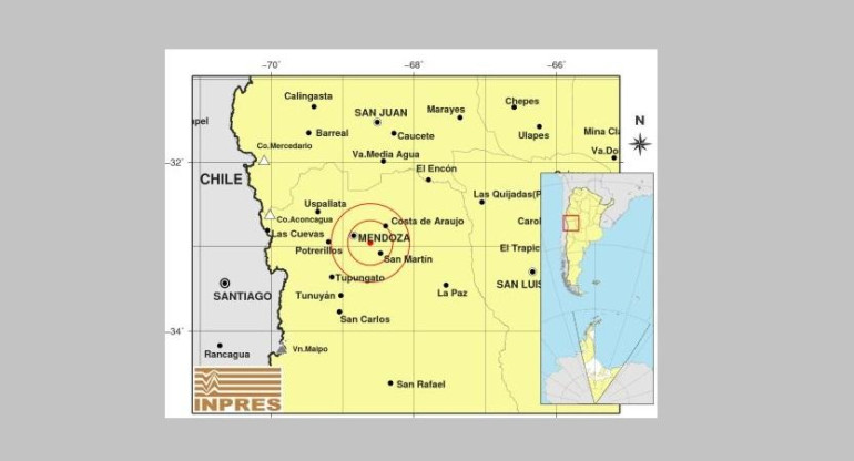 Sismo en Mendoza