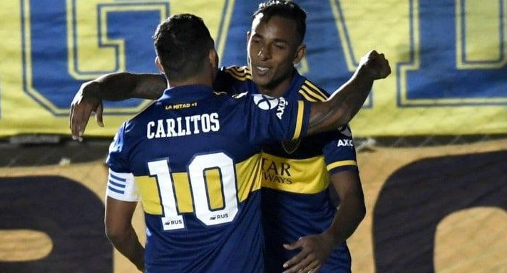 Boca vs Universitario, Wanchope y Tevez