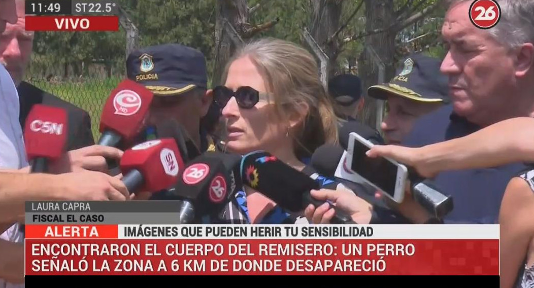 Remisero encontrado muerto, habla fiscal del caso, móvil Canal 26