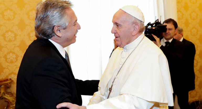 Papa Francisco y Alberto Fernández