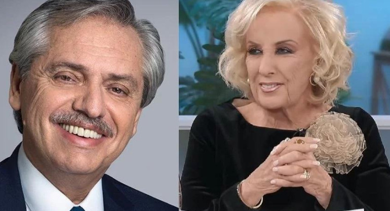 Alberto Fernandez y Mirtha Legrand