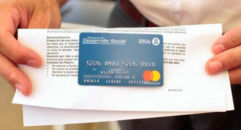 Tarjeta alimentaria, Desarrollo Social