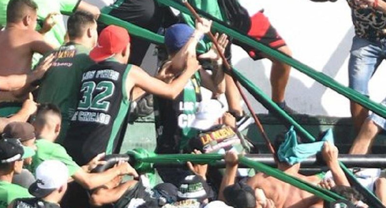 Incidentes en la tribuna de Nueva Chicago