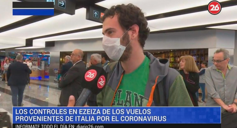 Coronavirus, Ezeiza, contagio, CANAL 26